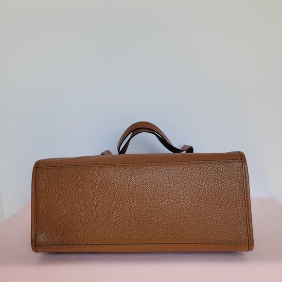 MICHAEL KORS Darien Pebbled Leather Medium Tote w Front Slip Pocket-🎈⭐ - Picture 12 of 16